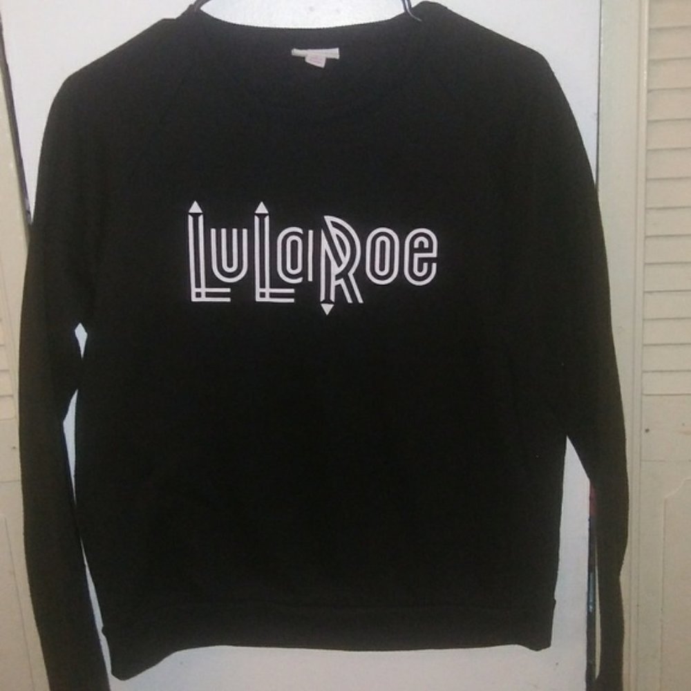 LuLaRoe Black & White Pullover Sweater Sz S
